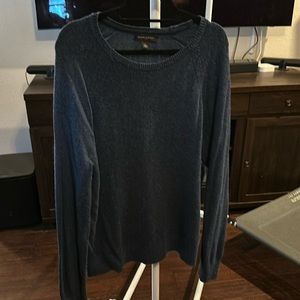 Blue merino wool sweater